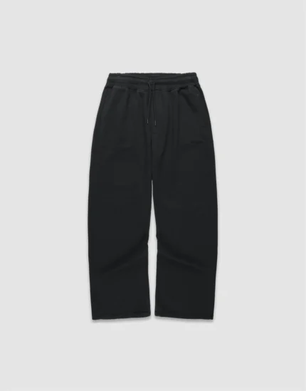 Basic Wide Jogger Black
