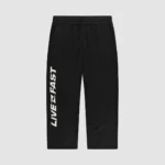 Live Fast Boucle Pants Black
