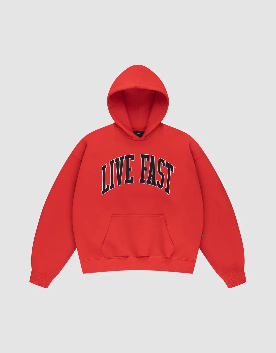 Live Fast College Hooded Red Live Fast College Hooded Red