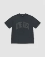Live Fast College Tee Black